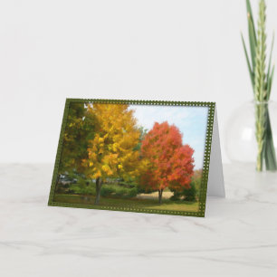 Fall Foliage Thanksgiving Card