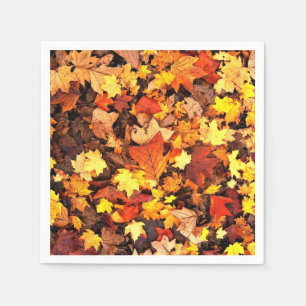 Fall foliage, the Colours of Autumn Napkin