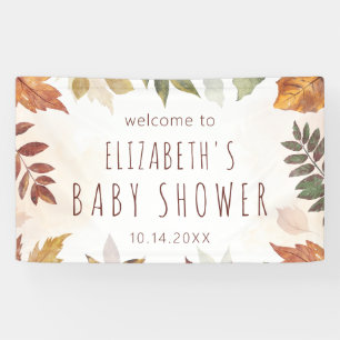 Fall Foliage Watercolor Autumn Welcome Sign