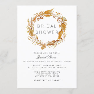 Fall Foliage Watercolor | Bridal Shower Invite