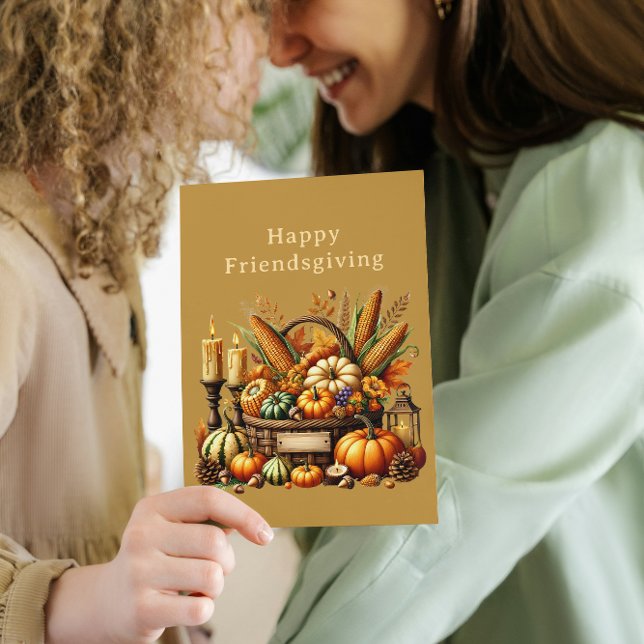 Fall Food Bounty Friendsgiving Card (Creator Uploaded)