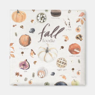 Fall Foodie Bucket List Thanksgiving Dinner Magnet