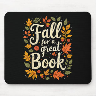 Fall For A Great Book Thanksgiving Day Books Readi Mouse Pad