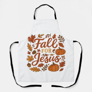 Fall For Jesus Autumn Pumpkin Christian Faith Clas Apron