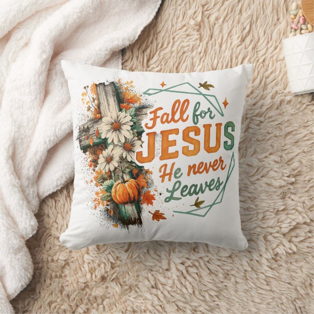 Fall For Jesus....  Cushion (Blanket)