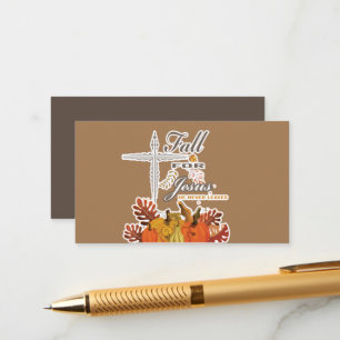 Fall for Jesus he never leaves 1   Enclosure Card