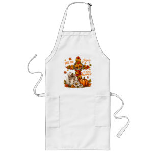 Fall for Jesus He Never Leaves Christian Faith Long Apron
