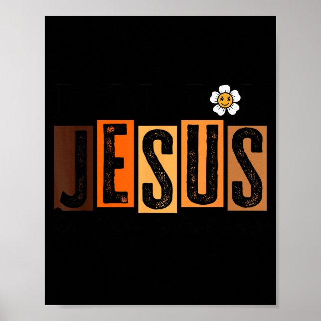 Fall For Jesus He Never Leaves  Poster (Front)