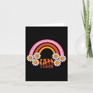 Fall For Women Rainbow Halloween Graphic Tees  Card