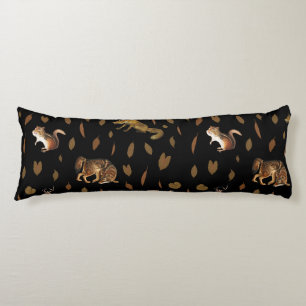 Fall Forest Animals Autumn Leaves Fall Decor Body Cushion