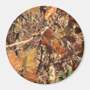 Fall Forest Bush Camouflage Magnet