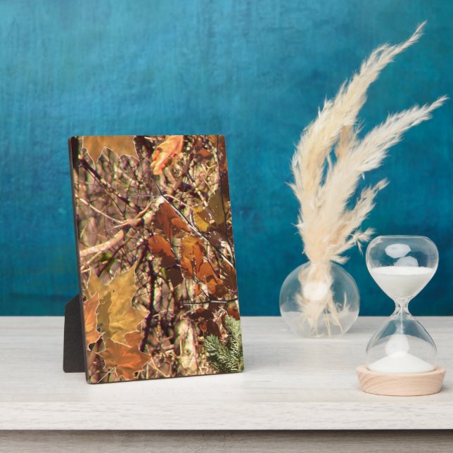Fall Forest Bush Camouflage Plaque (Side)