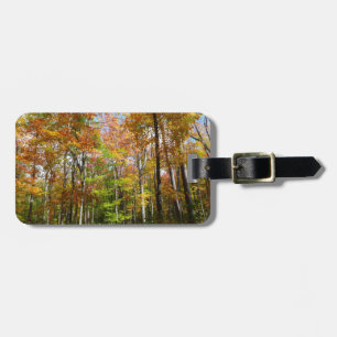 Fall Forest II Autumn Landscape Photography Luggage Tag