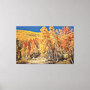Fall Forest Landscape Canvas Print