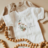 Fall forest little mushroom baby bodysuit