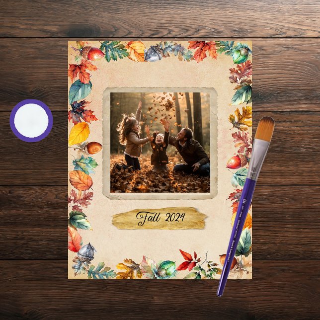 Fall Frame Scrapbook Paper (Creator Uploaded)