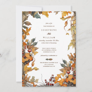 Fall Frame Wedding Invitation