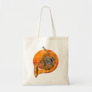 Fall French Horn Autumn Hornist Brass Musician Tote Bag