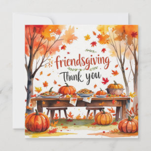 Fall Friendsgiving Thank You Card