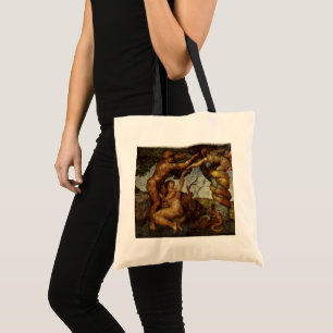 Fall from the Garden of Eden by Michelangelo Tote Bag