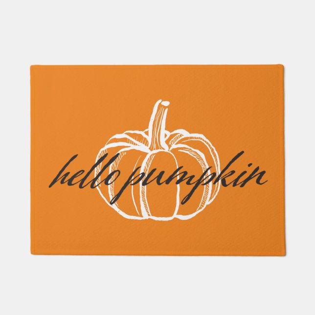 Fall Fun | Hello Pumpkin Doormat (Front)