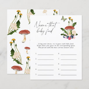 Fall fungi - Name that baby food shower game