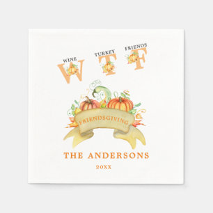 Fall Funny WTF Pumpkins Thanksgiving Feast Napkin