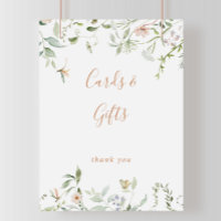 Fall Garden Wildflower Cards and Gifts Sign