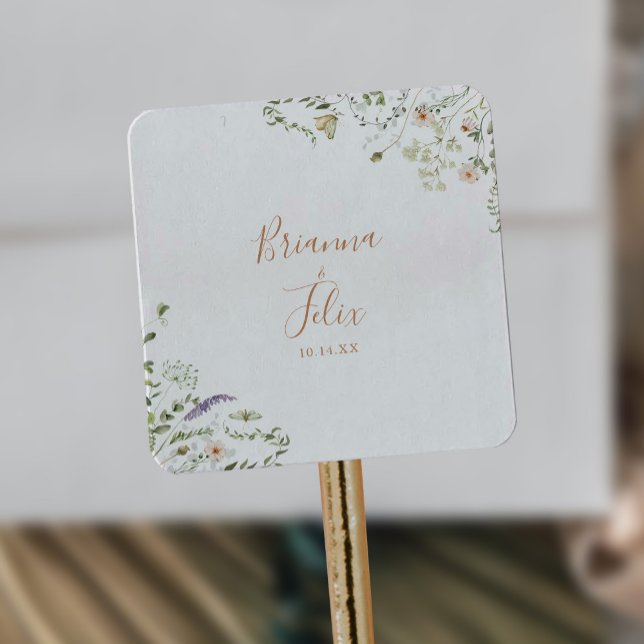 Fall Garden Wildflower Wedding Envelope Seals (Creator Uploaded)