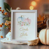 Fall Gender Reveal Cards and Gifts Baby Shower