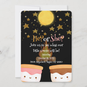 Fall Gender Reveal  Invitation