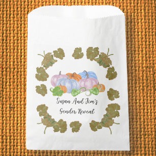 Fall Gender Reveal Little Pumpkin Theme  Favour Bags