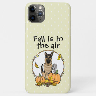 Fall German Shepherd Dog (black tan) Pumpkins Cute Case-Mate iPhone Case