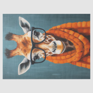 Fall Giraffe Fashionista Tissue Paper