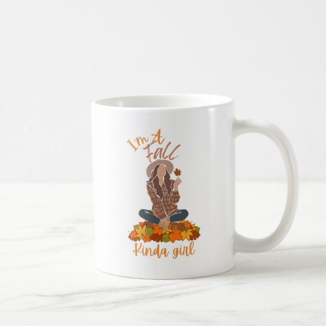 Fall Girl Autumn Mug (Right)