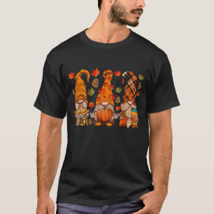 Fall Gnome Autumn Gnomes Pumpkin Spice Season T-Shirt