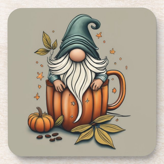 Fall gnome coaster (Front)