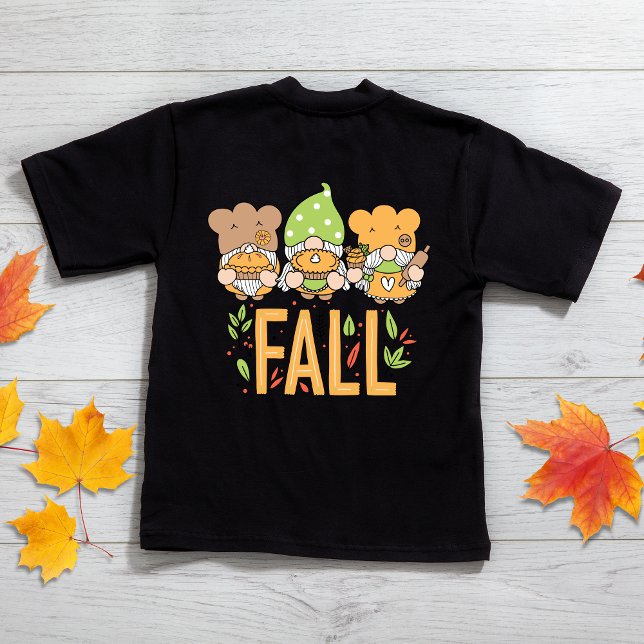 Fall Gnome Cute Autumn Toddler T-Shirts (Creator Uploaded)