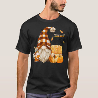 Fall Gnome Pumpkin Spice Everything Cute Gnome Hal T-Shirt