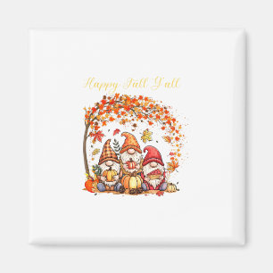 Fall Gnomes Happy Fall Yall Autumn Leaves Tree Tha Magnet