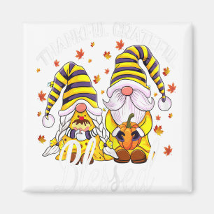 Fall Gnomes Pumpkin Thanksgiving Funny Autumn Gnom Magnet
