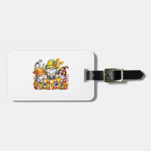 Fall Gnomes Sublimation Autumn Love Classic T-Shir Luggage Tag