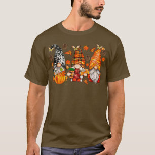 Fall Gnomes Western Country autumn retro fall vibe T-Shirt