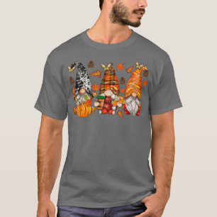 Fall Gnomes Western Country autumn retro fall vibe T-Shirt