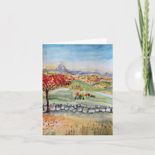 Fall greeting card - four seasons collection