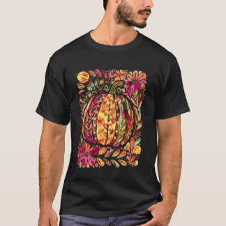 Fall Halloween Autumn Pumpkin Thanksgiving Coquett T-Shirt