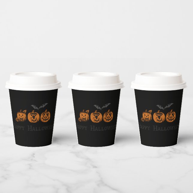 Fall/Halloween/pumpkin Paper Cups (Multi)