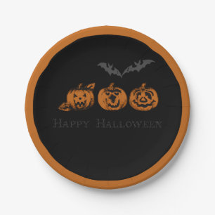 Fall/Halloween/pumpkin Paper Plates