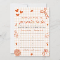 Fall Hand Drawn Baby Shower How Old Were They