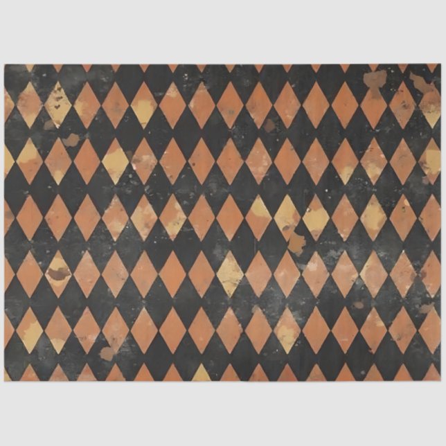 Fall Harlequin Tissue for  Decoupage Tissue Paper (Front)